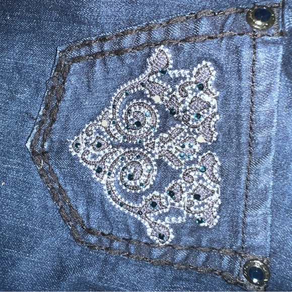 NWT jolt jeans embellished Nordstrom rack dark wash - Picture 7 of 9